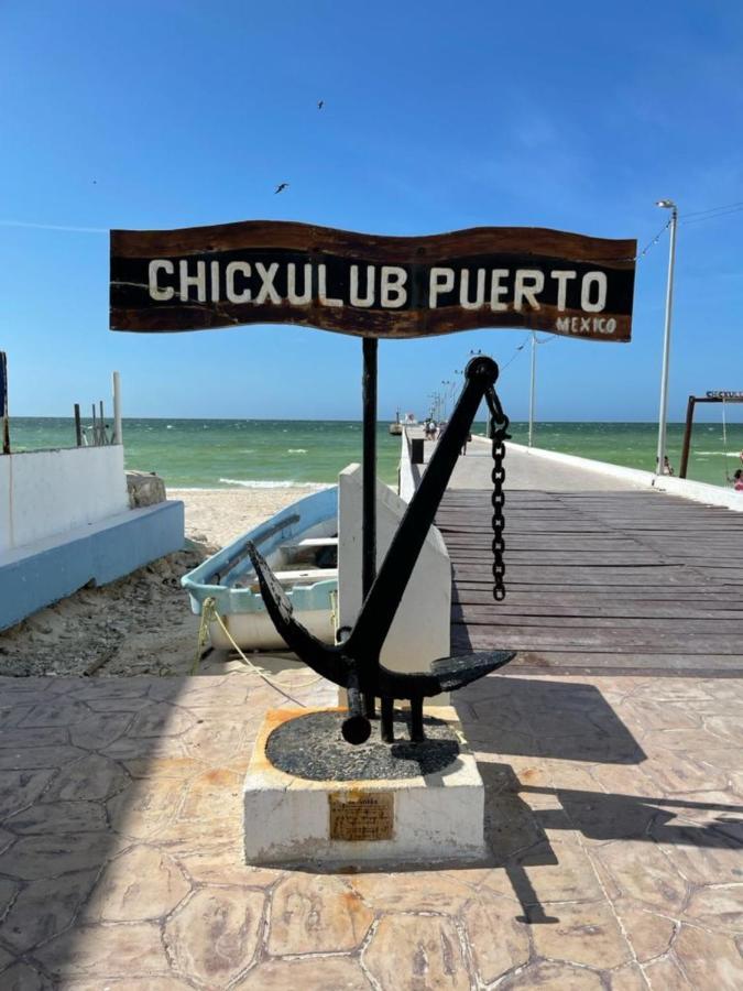 Casa Con Piscina En Chixchulub A 100 M De La Playa Villa ชิกซูลูบ ภายนอก รูปภาพ